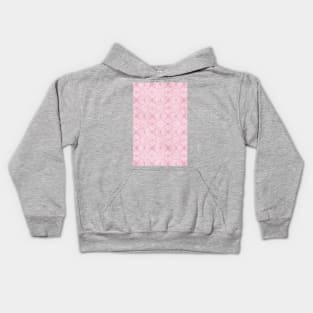 Candy Pink Textured Circles Kids Hoodie